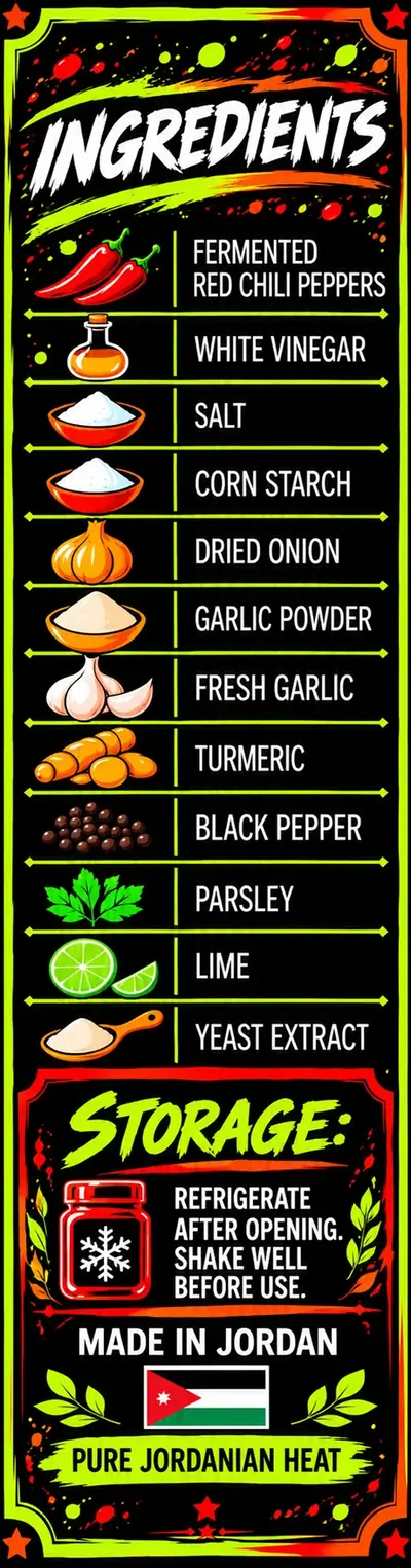Ingredients label